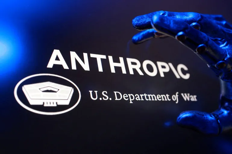 The Trump administration had designated Anthropic a 'supply chain risk' for its stance on increased regulation, a move that would block the company from certain military contracts [File: Dado Ruvic/Illustration/Reuters]