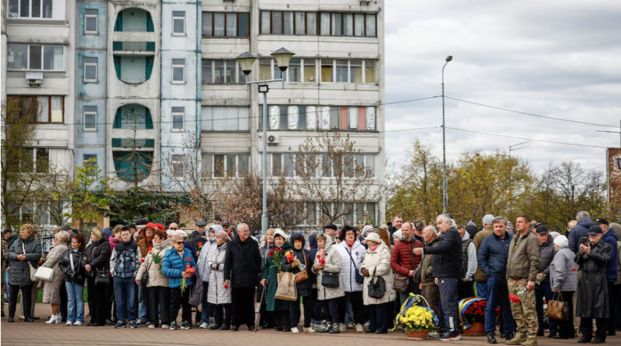 Chornobyl Nuclear Power Plant, during a memorial ceremony held ahead of the 40th anniversary of the disaster in Ukraine / PHOTO FILE Reuters Alina Smutko